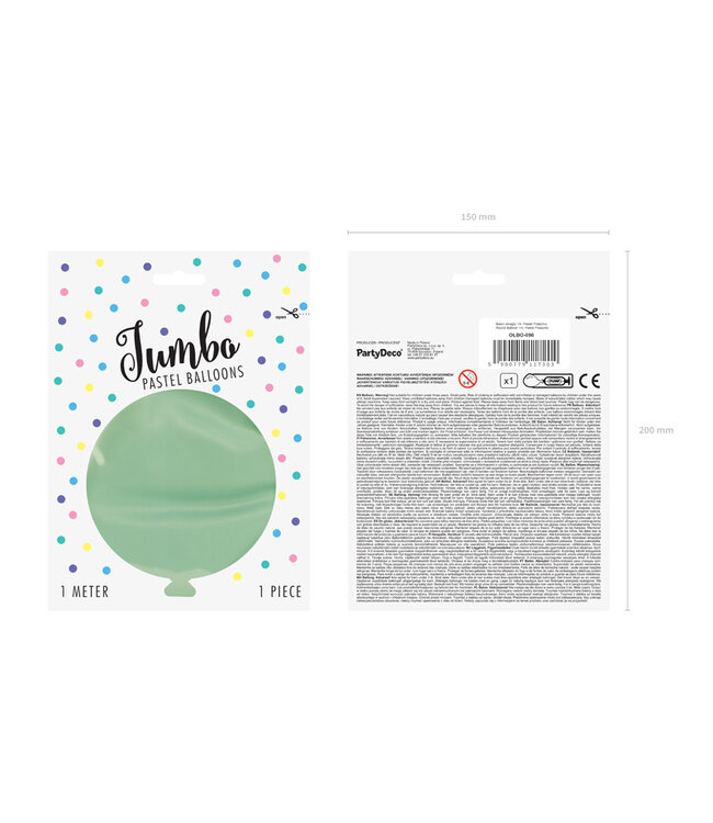OUTLET Reuzeballon pistache | 1 meter