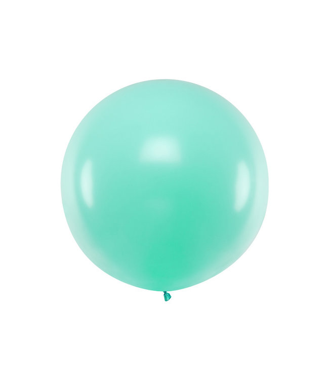PartyDeco Reuzeballon pastel mint | 1 meter