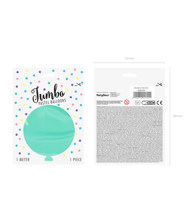 OUTLET Reuzeballon pastel mint | 1 meter