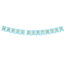 PartyDeco Happy Birthday slinger | blauw & goud | 175 cm