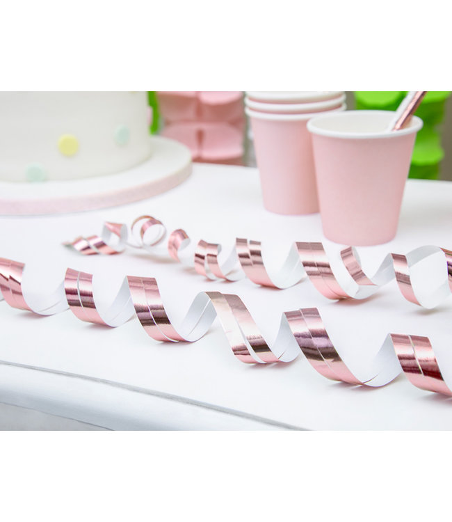 Streamers Serpentines | Rose goud | 1 rolletje