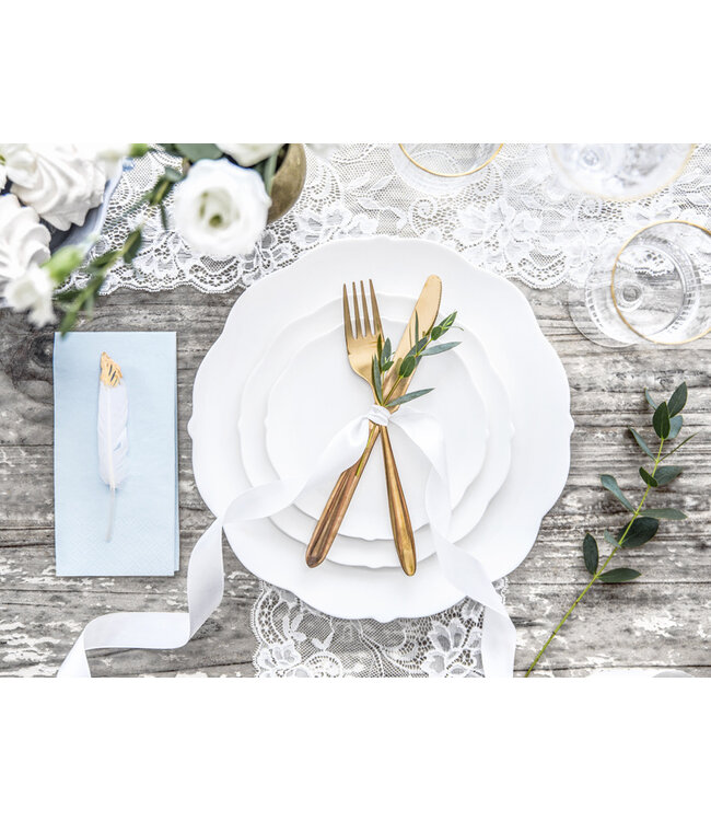 Wit  lint 2,5 cm breed | 25 meter lang