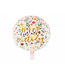 Folieballon - Happy Birthday - Bloemen - 35cm