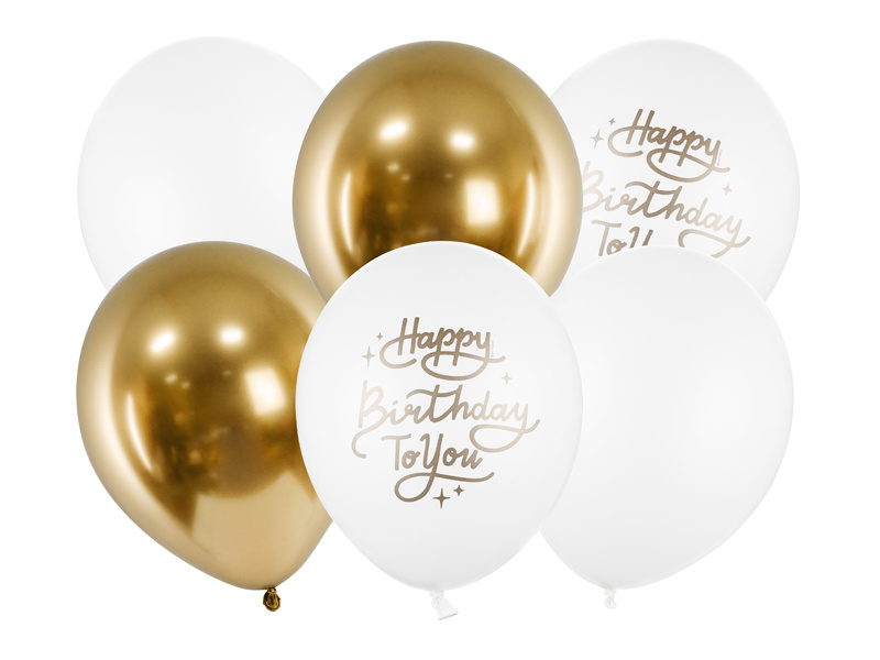 Ballonnenmix - Happy Birthday To You - 6 stuks