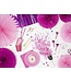 PartyDeco Tissue waaier 3 stuks - licht roze 20-40cm