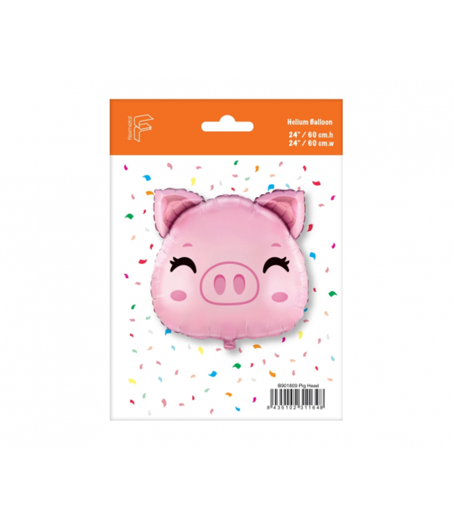 Folieballon varken roze | 60 cm