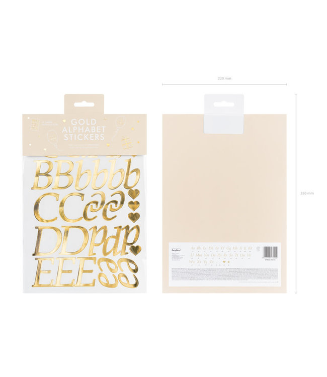 Letter stickers goud | 171-delig