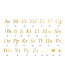 PartyDeco Letter stickers goud | 171-delig