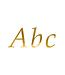 Letter stickers goud | 171-delig
