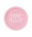 Unique Babyshower bordjes - roze - 8 stuks - Plasticvrij!