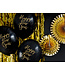 OUTLET Ballonnen Happy New Year, Pastel Black (1 pkt / 6 pc.)