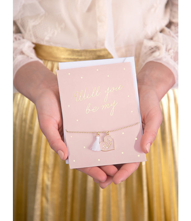 Kaart met ketting Will you be my Maid of honor