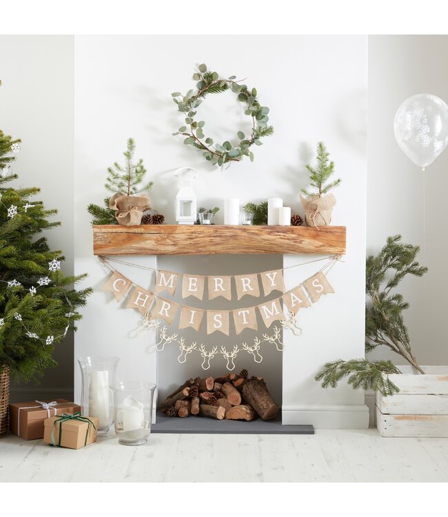 OUTLET Merry christmas jute slinger - 2,5 m