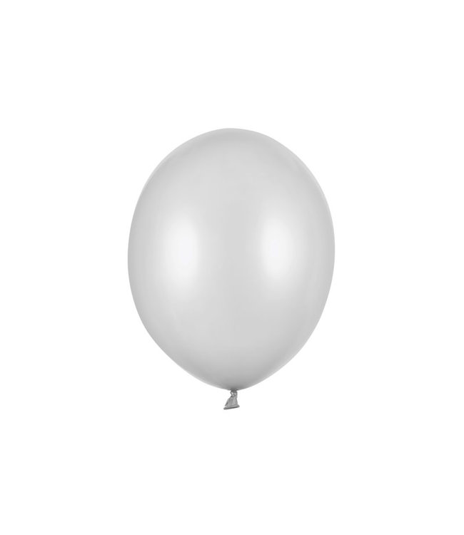 Ballonnen Metallic Zilver STRONG