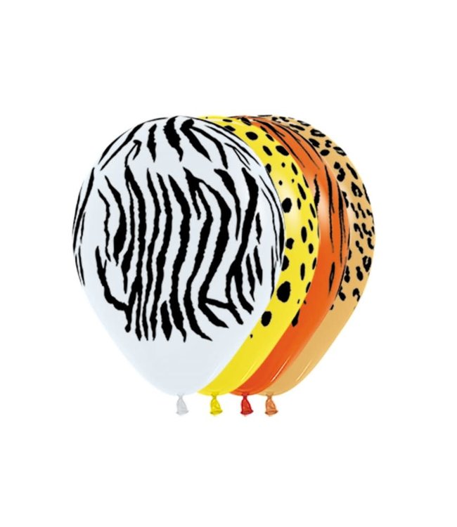 Sempertex Ballonnen Jungle Stripes Assortiment - zak 25 stuks