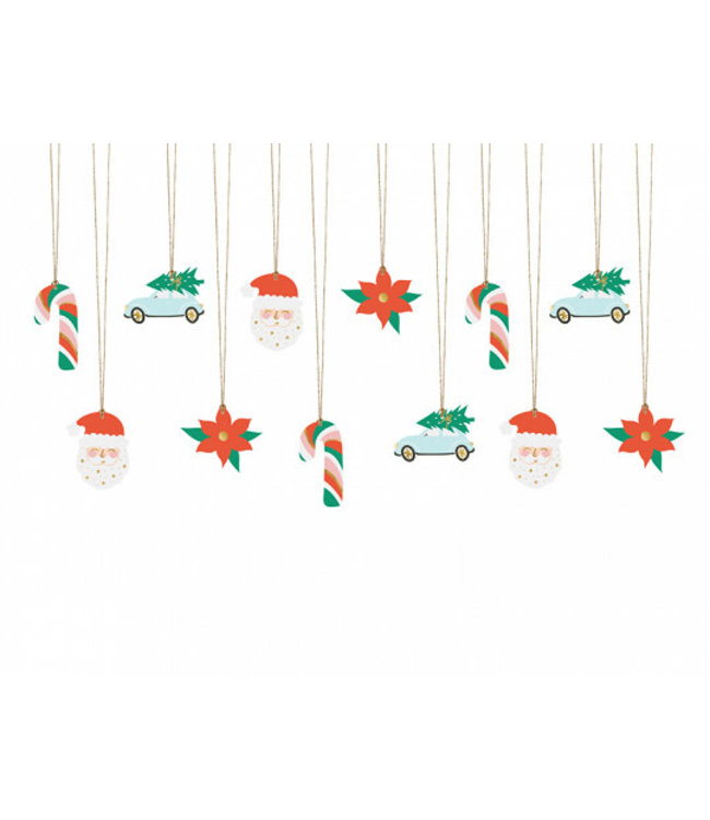 OUTLET Kerst Cadeau Tags -12st