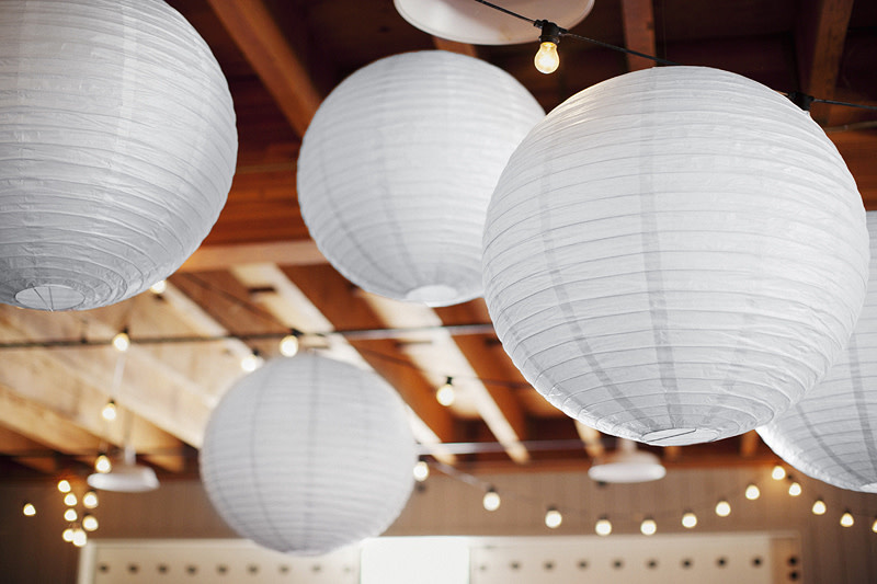 Witte lampion pakket bruiloft versiering