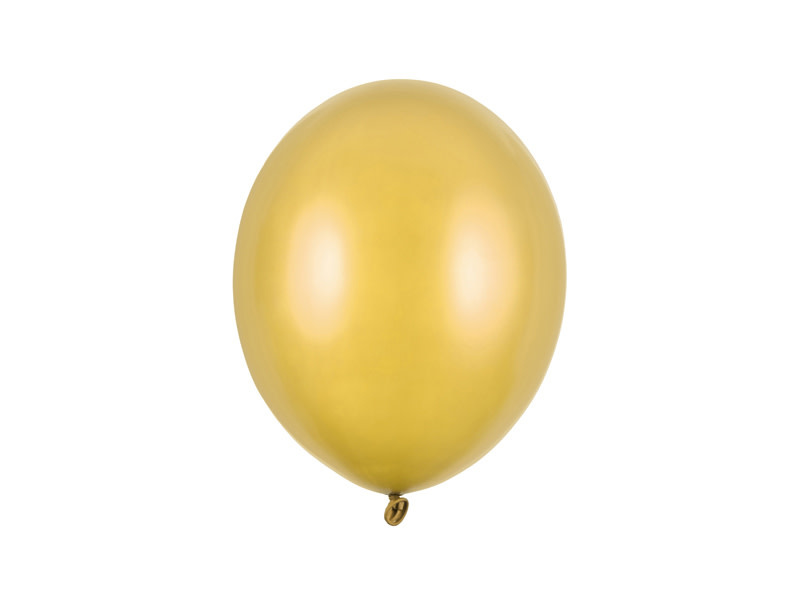 Ballonnen goud metallic 27cm - zak 50 stuks