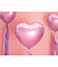Folieballon hart lichtroze - 45 cm