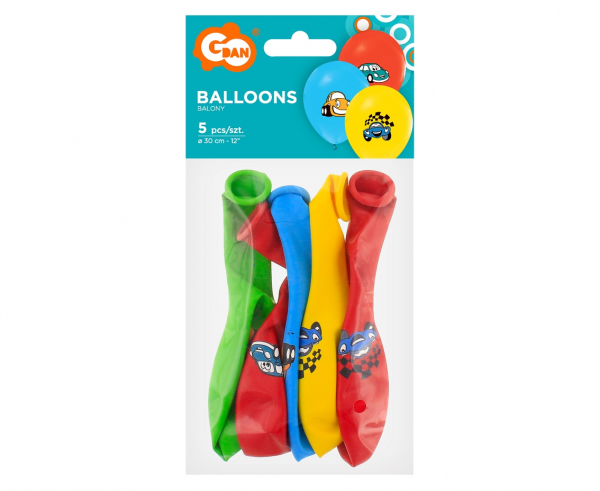 Ballonnen auto - 5 stuks