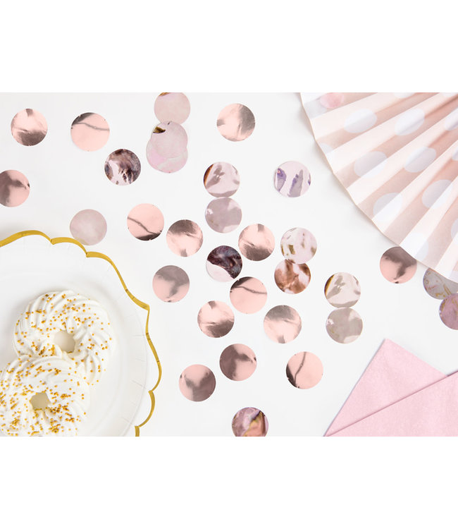 Confetti metallic rosegoud - zakje 15 gram