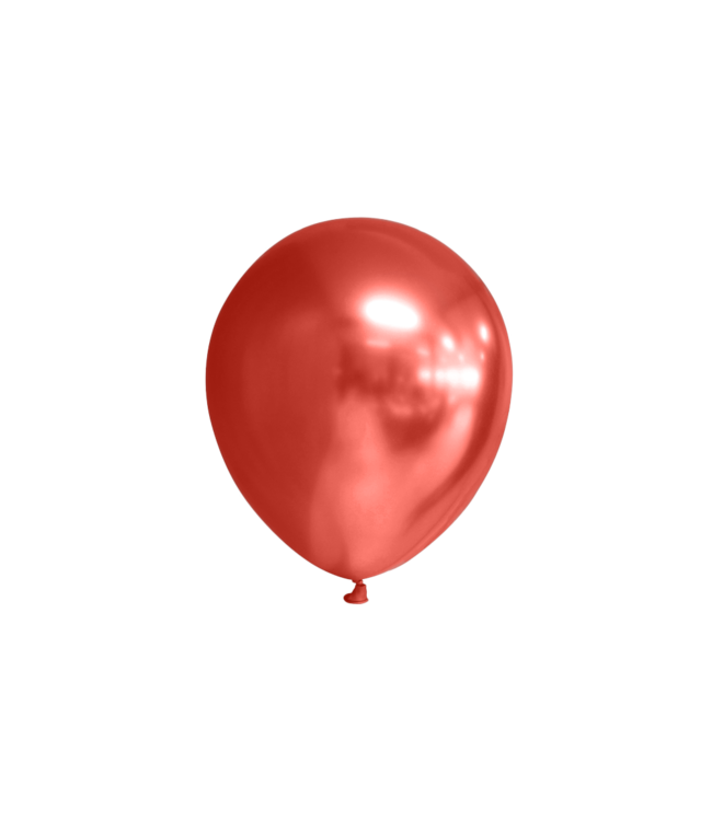 Globos Ballonnen rood Chrome MINI - zak 100 stuks