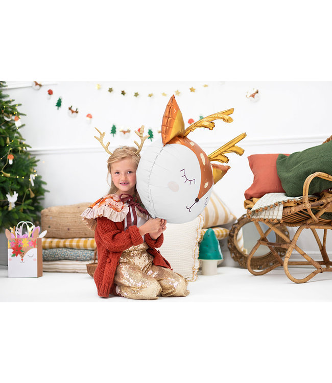 Folieballon Hertjes Hoofd - 73cm