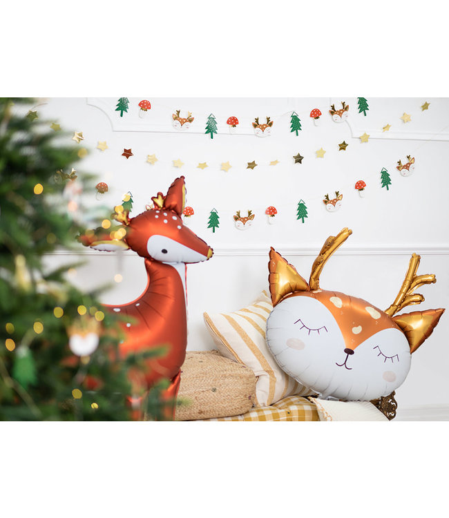 Folieballon Hertjes Hoofd - 73cm