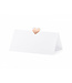 Naamkaartjes hart rosegoud | 10 stuks