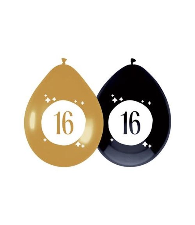 Ballonnen 16 | Festive gold | 6 stuks