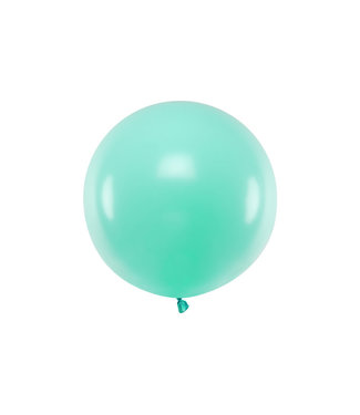 PartyDeco Reuzeballon pastel light mint  | 24"=60 centimeter