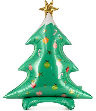 PartyDeco Staande Folieballon Kerstboom - 94 cm