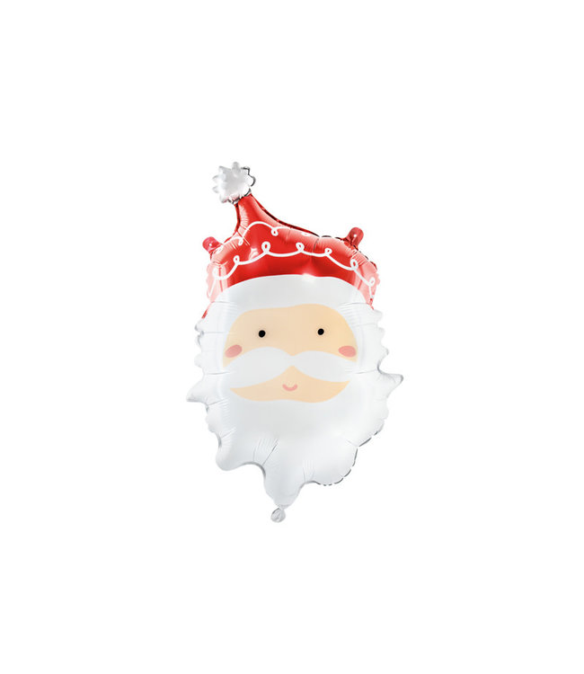 PartyDeco Folieballon kerstman - 37x60cm