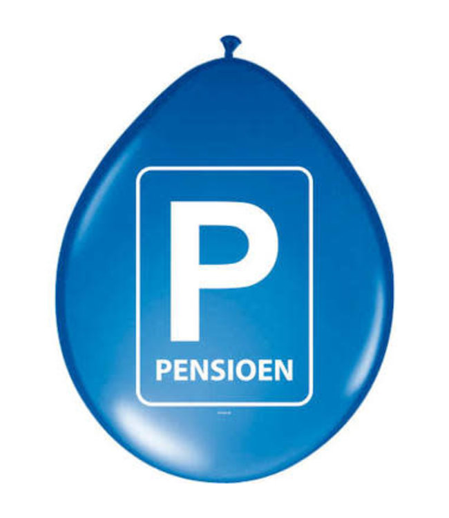 Ballonnen pensioen - 8 stuks