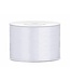 PartyDeco Satijnen lint Wit | 50mm x 25m
