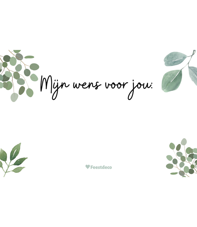 Babyshower voorspelkaarten MINI - 10 stuks | Botanical