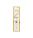 Sterretje cijfer 2 - goud (sterretjes)