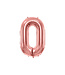 OUTLET Cijferballon 0 Rose goud | 86 cm