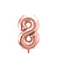 Cijferballon 8 Rose gold | 86 cm