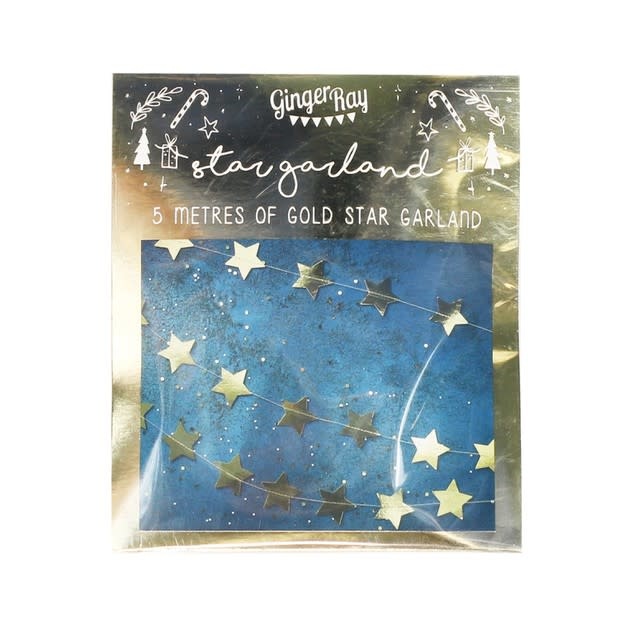 Slinger met gouden sterren - 5 meter
