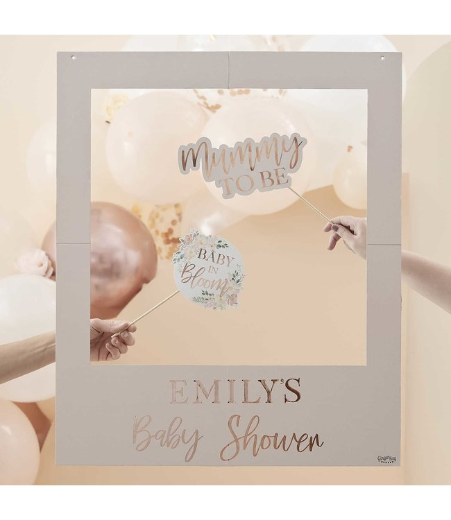 Babyshower Photobooth - Met eigen naam!