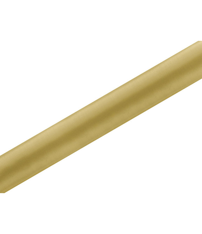 Tafelloper goud satijn | 36 cm x 9 meter