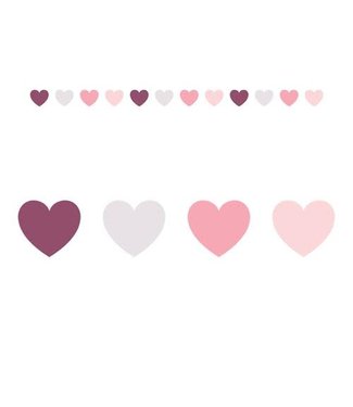 Haza Slinger harten | Roze & wit | 2.5 meter
