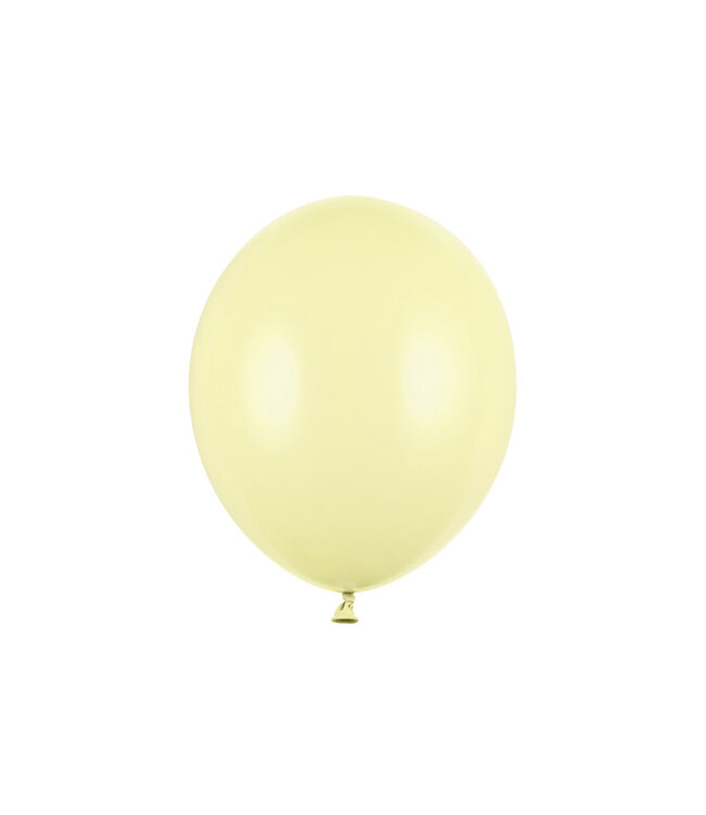 Ballonnen lichtgeel pastel 30cm - zak 100 stuks