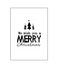 KP OUTLET Kerstkaart - We wish you a merry Christmas