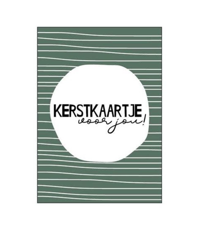 OUTLET Kerstkaart - Kerstkaartje voor jou!