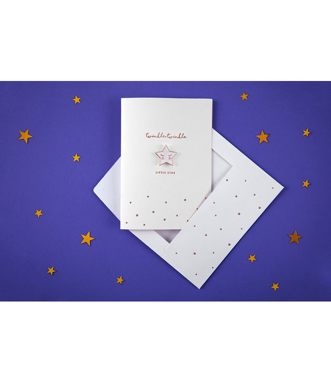 Kaart - Twinkle Twinkle met sterbutton