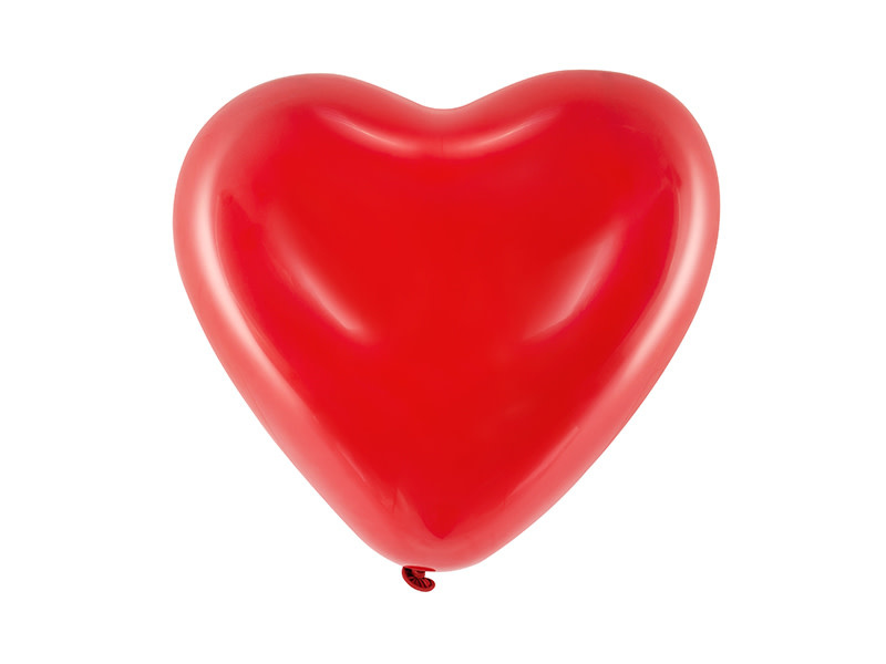 Hartjes ballonnen rood - zak 100 stuks