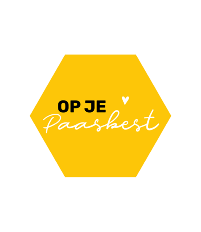 KP OUTLET Raamsticker XL - Op je paasbest - 25x21cm