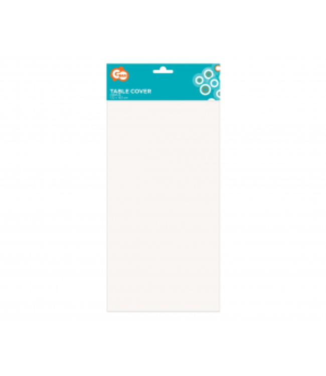 Tafelkleed wit papier | 132x183 cm